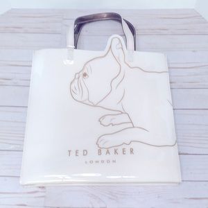 TED BAKER FRENCHIE FRENCH BULLDOG DOGCON PINK TOTE